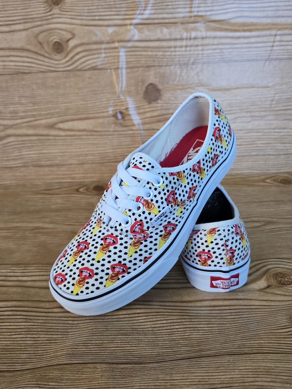 Vans Kendra Dandy Authentic Lips Ice Cream Polka Dot Shoes